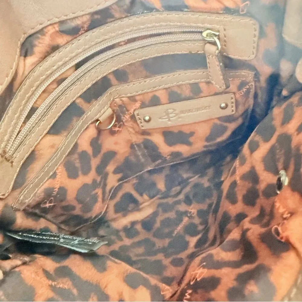 B. Makowsky Pebbled Leather Saddle Crossbody